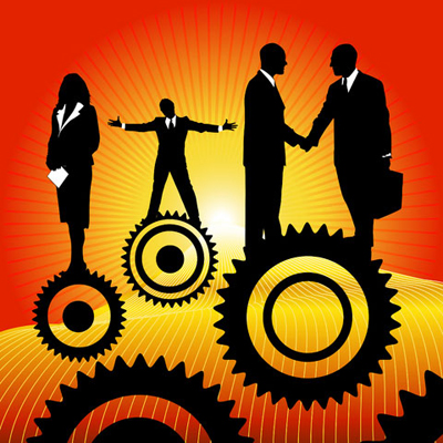 business people shaking hands