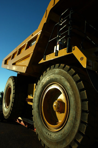 heavy machinery dump truck