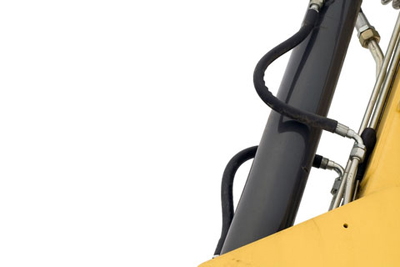 hydraulic cylinder on a crane